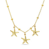 Ocean Series Dolphin, Scallop Shell, Starfish pendant