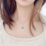 Blue Ocean Anchor Pendant