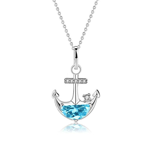 Blue Ocean Anchor Pendant