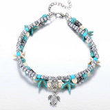 Bohemian Starfish Sea Turtle Anklet