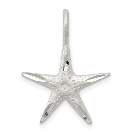 Sterling Silver Starfish Charm Pendant