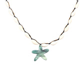 Shells beaded necklace with a starfish