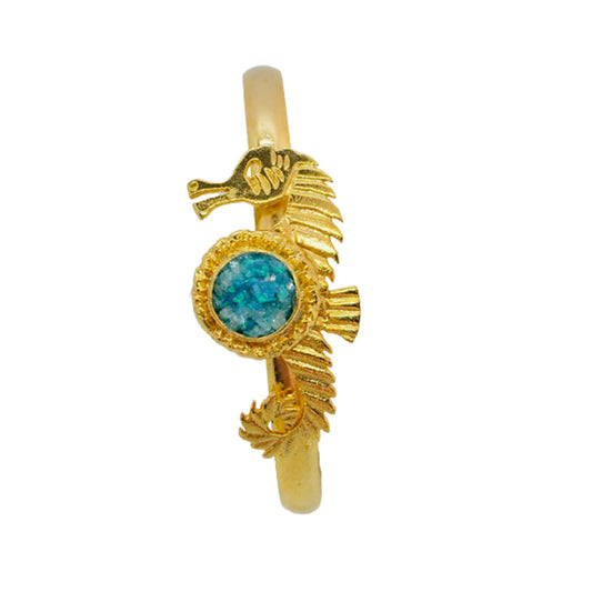 GLIMMERING SEAHORSE BANGLE