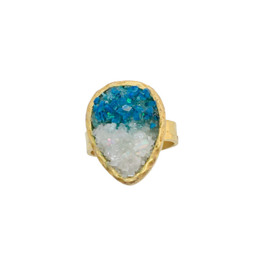 Glimmering Ocean Dreams Ring