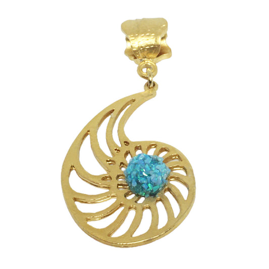 Glimmering Nautilus Pendant
