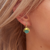 Glimmering 18k Plated  Earrings with Hook Closure