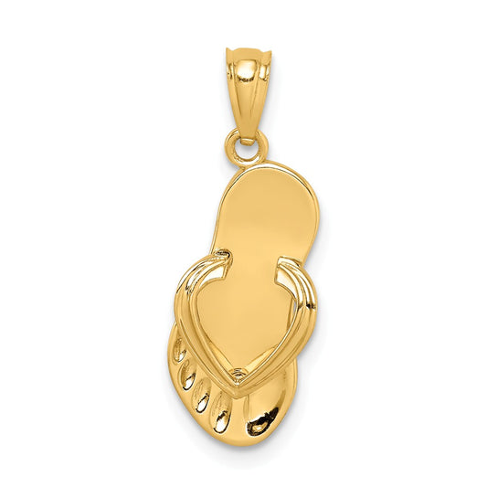 14K FLIP FLOP PENDANT
