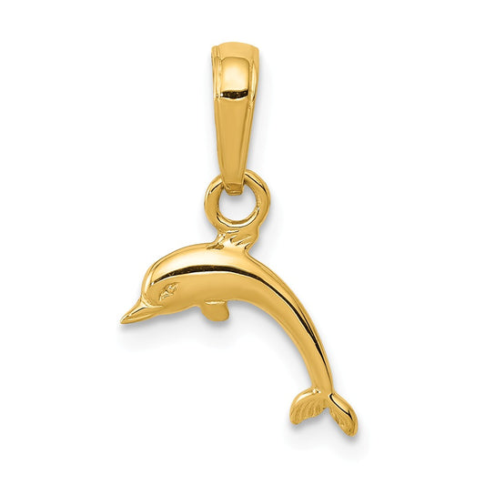 14K MINI DOLPHIN PENDANT