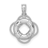 Pendentif Gareautrain en or blanc 14 carats