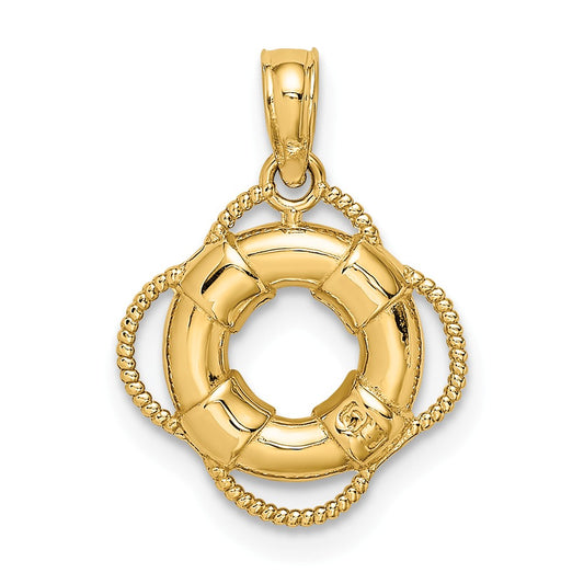 14K LIFE SAVER PENDANT