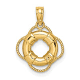 14K LIFE SAVER PENDANT