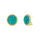 STERLING GOLD GLIMMERING OCEAN DREAMS EARRINGS