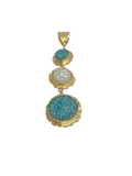 Glimmering Triple Drop Pendant