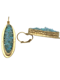Glimmering Small Oval Earrings
