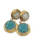 Glimmering Double Drop Earrings