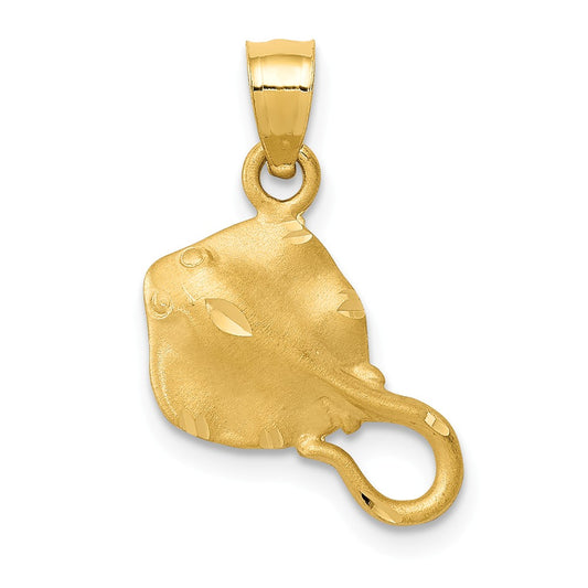 14K STINGRAY PENDANT