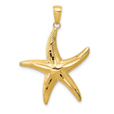 SHIMMERING 14K STARFISH PENDANT