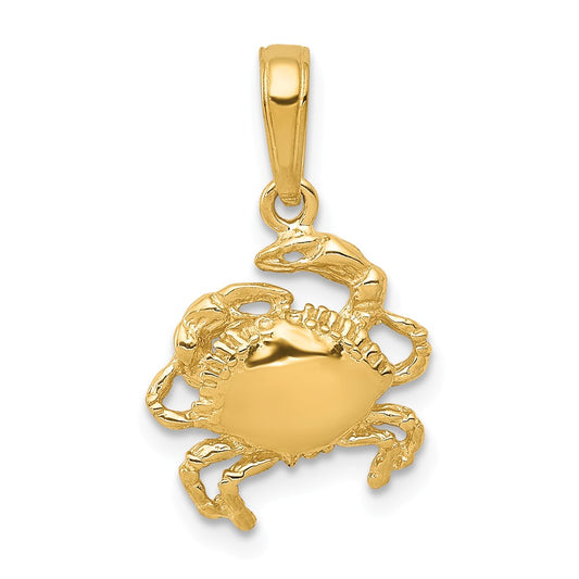 14K CELEBRATION CRAB PENDANT