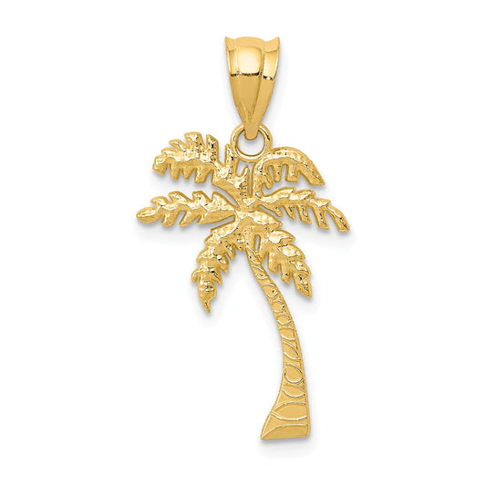 14K MINI PALM TREE PENDANT