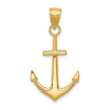 14K YELLOW GOLD AHOY PENDANT