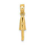 14K 3-D BUOY PENDANT