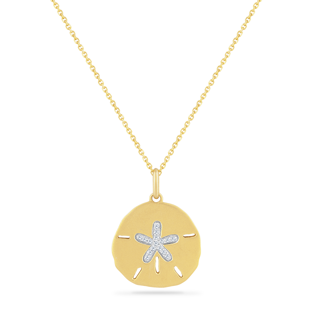 14K Sand Dollar Pendant Jewelry and The Sea