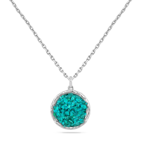 STERLING SILVER GLIMMERING OCEAN DREAMS  PENDANT