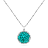 STERLING SILVER GLIMMERING OCEAN DREAMS  PENDANT