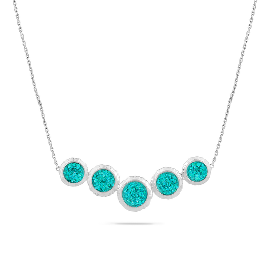 STERLING SILVER GLIMMERING OCEAN DREAMS  PENDANT