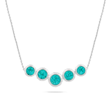 STERLING SILVER GLIMMERING OCEAN DREAMS  PENDANT