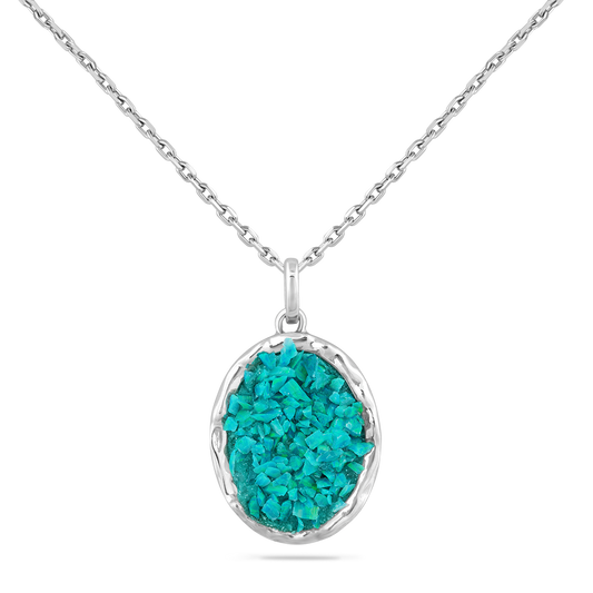 STERLING SILVER GLIMMERING OCEAN DREAMS PENDANT