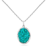 STERLING SILVER GLIMMERING OCEAN DREAMS PENDANT