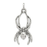 STERLING SILVER ANTIQUED SPIDER PENDANT