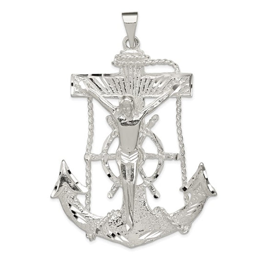 STERLING SILVER MARINER CROSS PENDANT