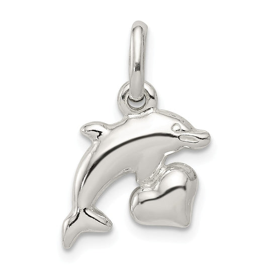 STERLING SILVER DOLPHIN PENDANT