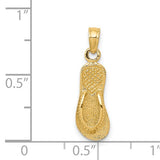 14K SINGLE FLIP FLOP PENDANT