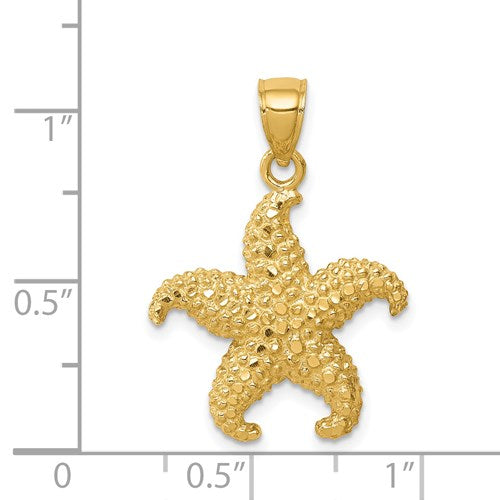 INTRICATE 14K STARFISH PENDANT