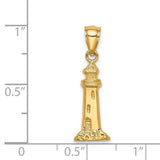 14K SHINING LIGHTHOUSE PENDANT