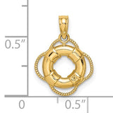 14K LIFE SAVER PENDANT