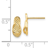 14K FLIP FLOP EARRINGS