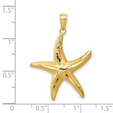SHIMMERING 14K STARFISH PENDANT