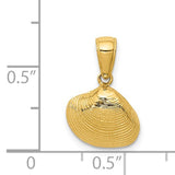 14K SMALL CLAM SHELL PENDANT