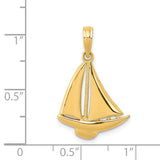 14K SAILBOAT PENDANT