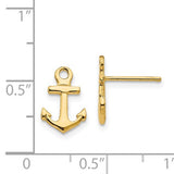 14K ANCHOR POST EARRINGS