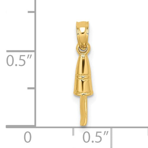 14K 3-D BUOY PENDANT