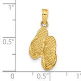 14K ST. GEORGE ISLAND REVERSIBLE FLIP FLOPS PENDANT