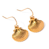 Textured Shell Domes Earrings