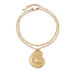 Dainty Gold Conch Shell Necklace