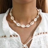 Handmade Conch Shell Chain Necklace