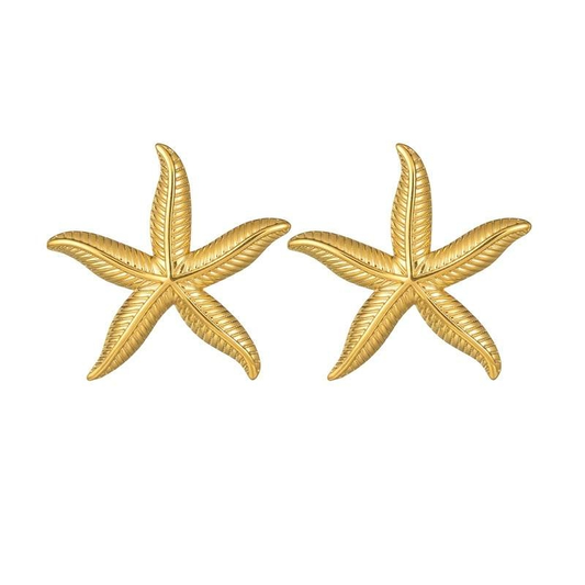 Ocean Style Starfish Stud Earrings